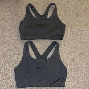 Nike Dri-Fit Sports Bras in Grey